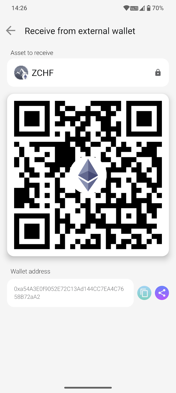 Contribute from an external crypto wallet.